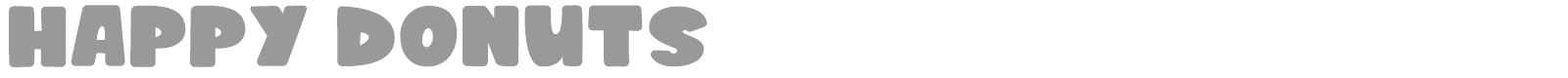 Happy Donuts font preview